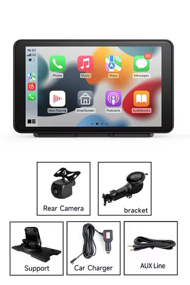 Cp-7 Car Play 7inch ekran tak çalıştır kablosuz carplay dokunmatik ıps ekran park kameralı - 4
