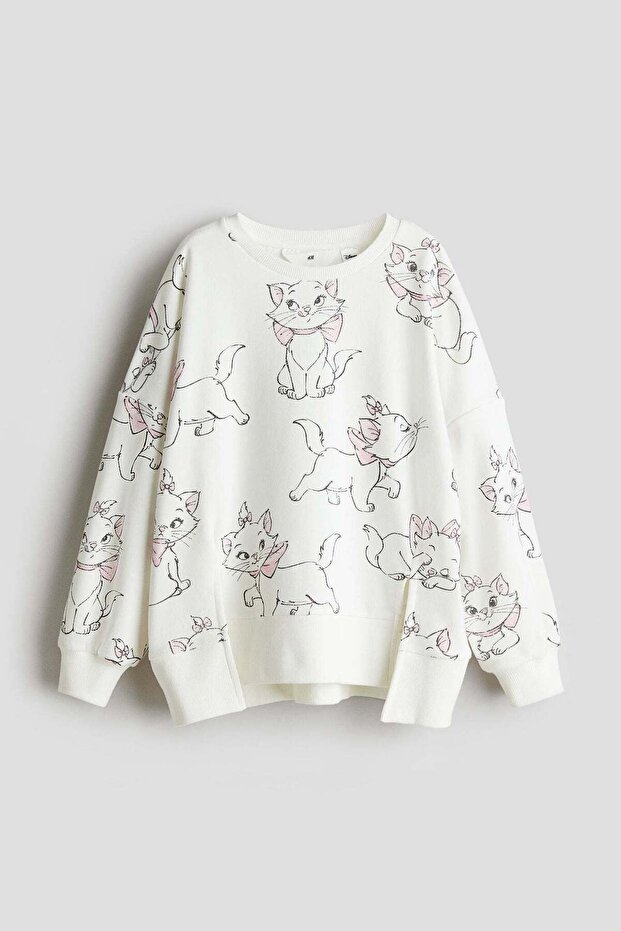 Oversized printed sweatshirt