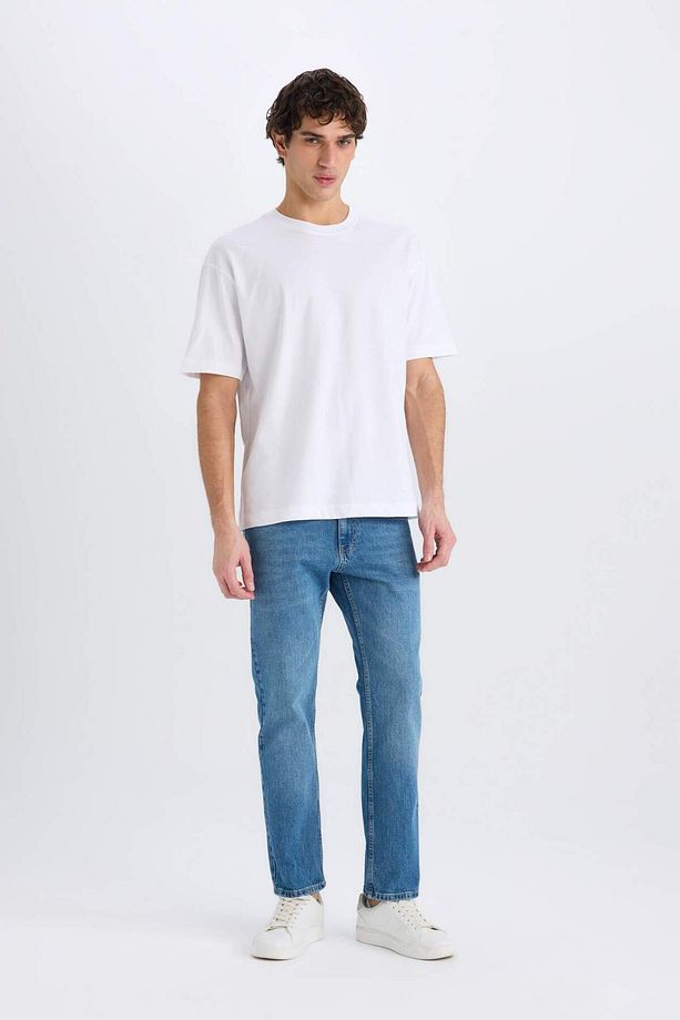 Sergio Regular Fit Normal Kalıp Normal Bel Boru Paça Jean Pantolon E8505AX24WN - 3