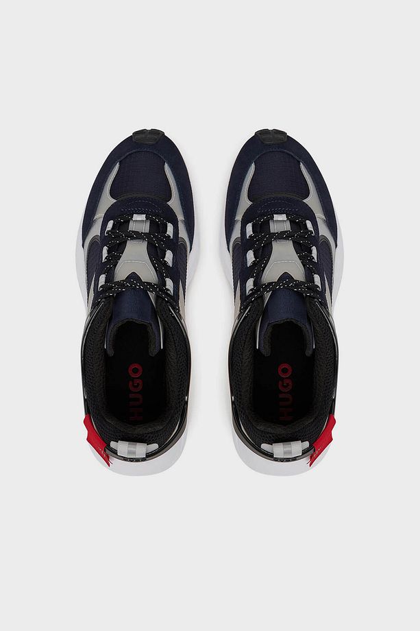Süet ve Fileli Sneaker Ayakkabı Erkek AYAKKABI 50541703 - 3