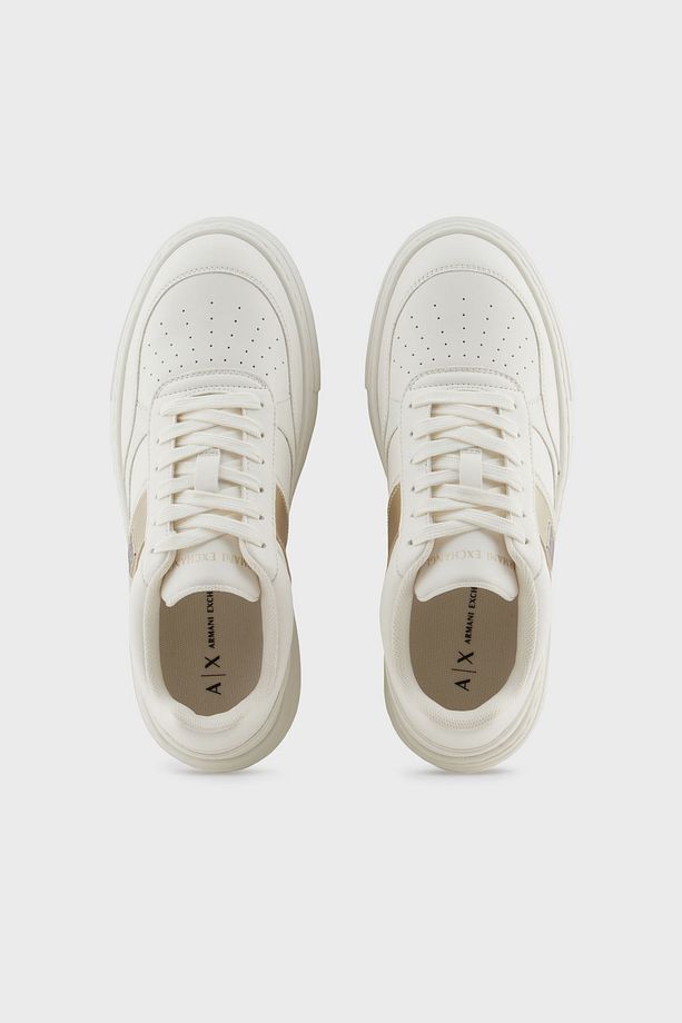 Armani Exchage Logolu Şerit Detaylı Kalın Taban Sneaker Ayakkabı AYAKKABI XDX176 XV917 T779 - 3