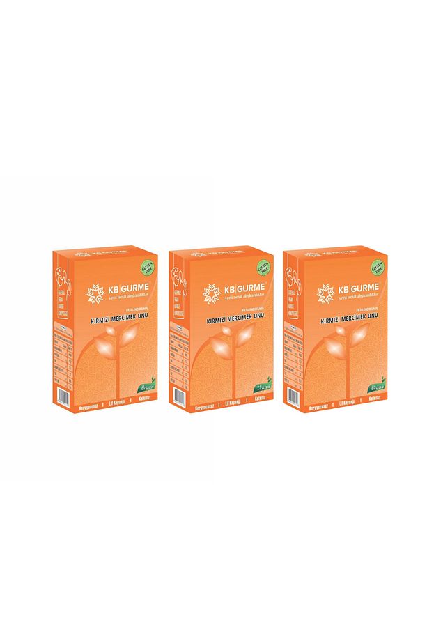 Glutensiz Filizlendirilmiş Kırmızı Mercimek Unu 500 Gr 3 Adet - 1