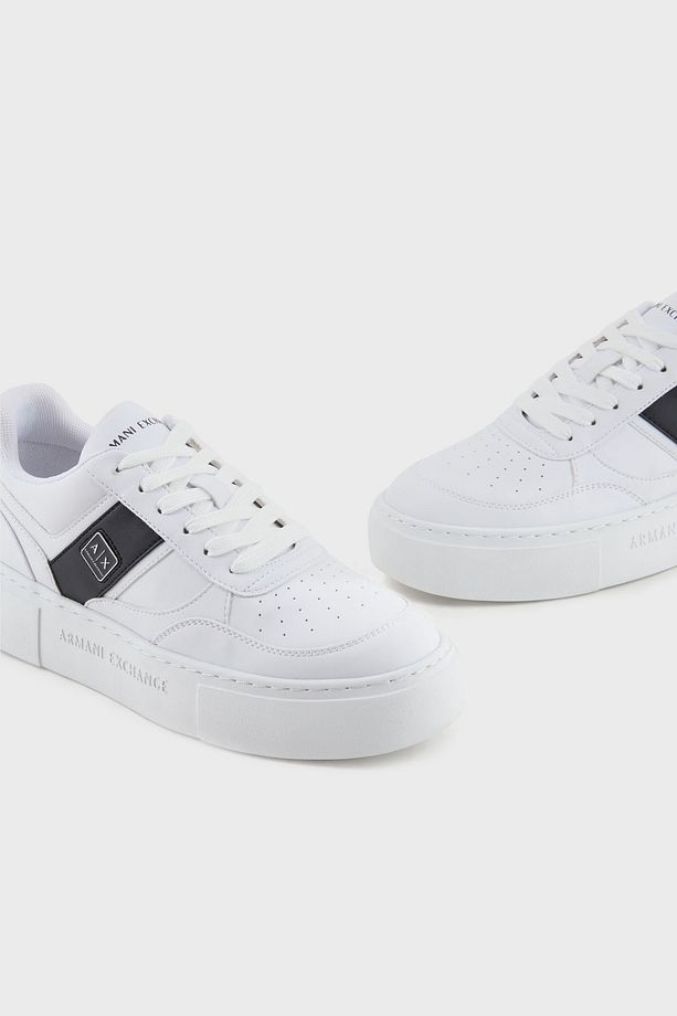 Armani Exchage Logolu Şerit Detaylı Kalın Taban Sneaker Ayakkabı AYAKKABI - 4