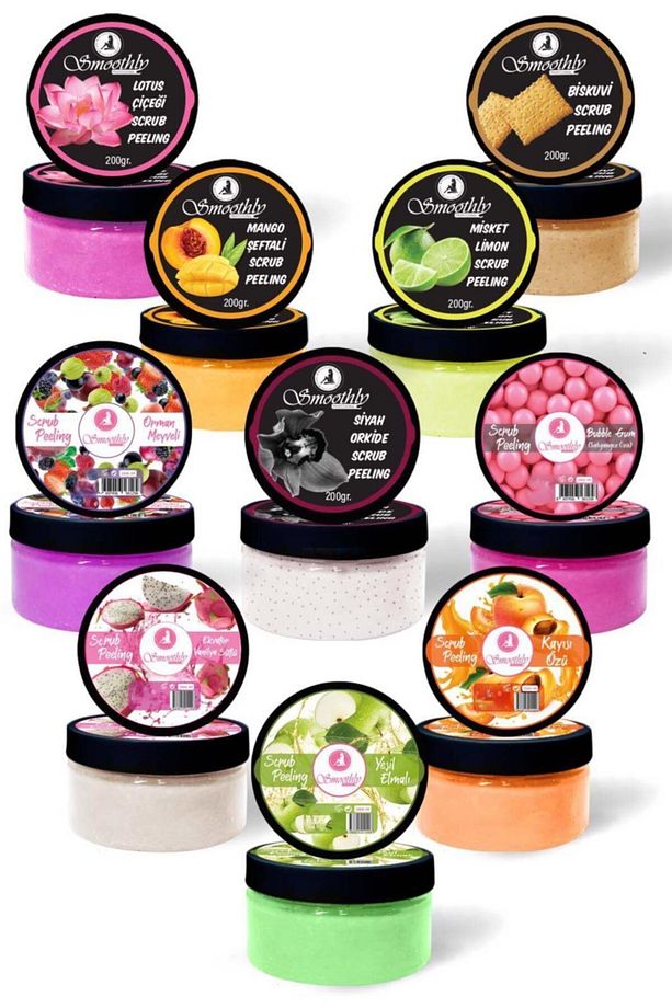 Premium El Ayak & Vücut Bakım Peeling Seti 200ml X 10 Adet - 1