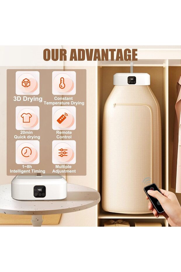 مجفف ملابس قابل للطي - 1