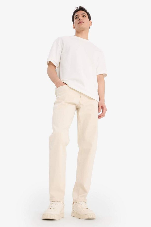 Slim Tapered Fit Dar Kalıp Normal Bel Daralan Paça Jean Pantolon C9743AX25SP - 3