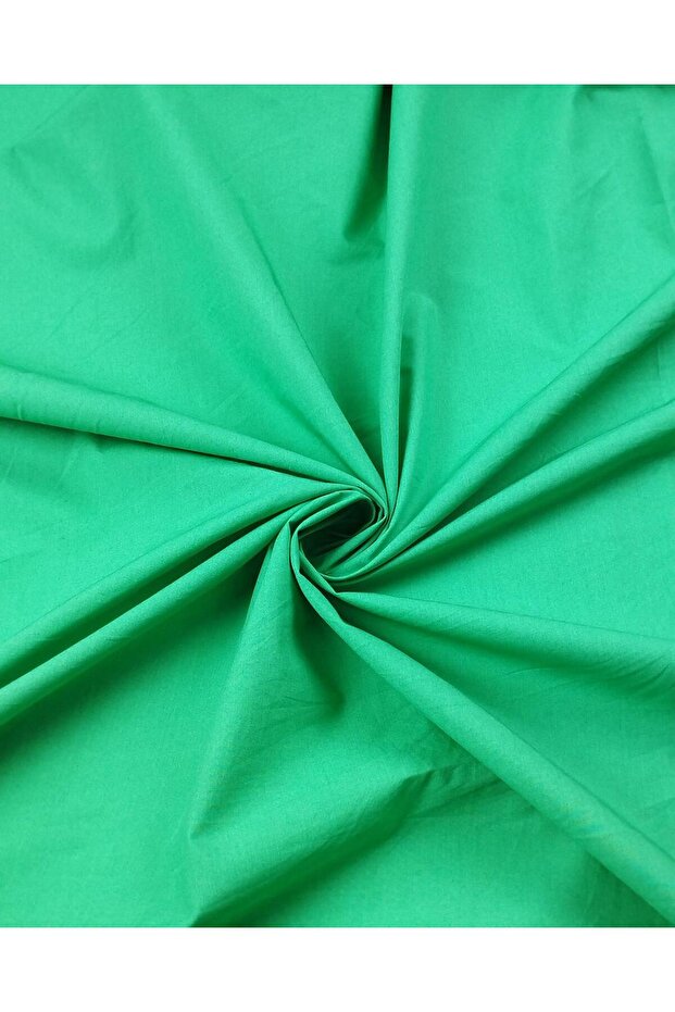 Poplin in Green Color Width: 140