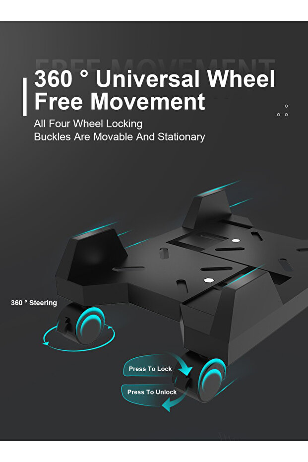 حامل برج وحدة المعالجة المركزية للكمبيوتر المحمول، حامل وحدة تحكم الكمبيوتر القابل للتعديل للمكتب المنزلي - 2