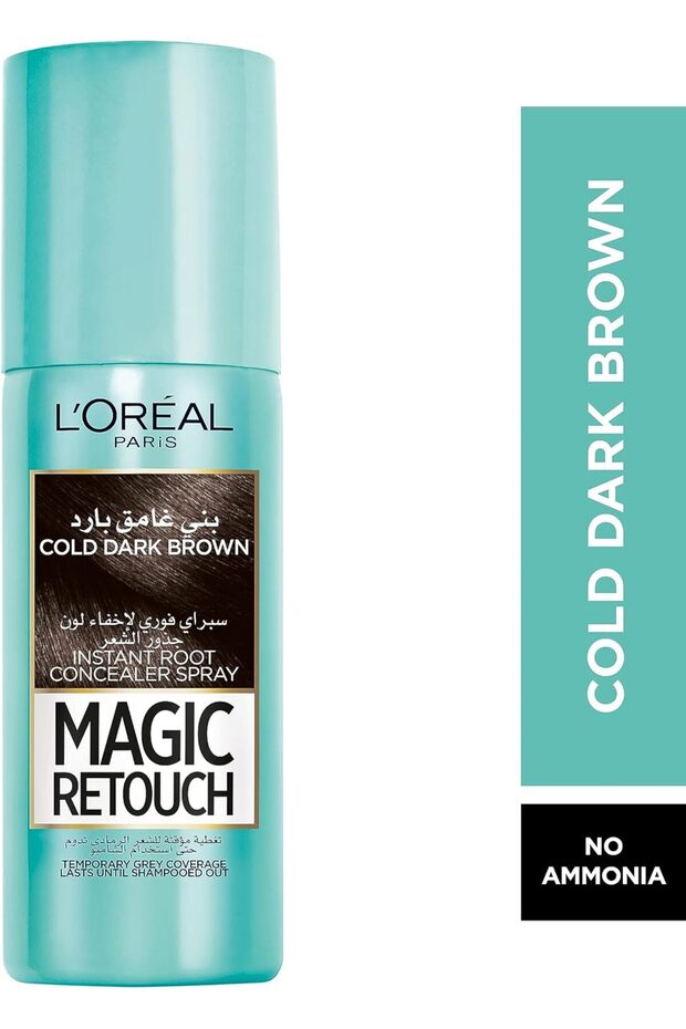 سبراي فوري لاخفاء لون جذور الشعر بني غامق بارد من لوريال باريس 75ملSparyL'Oreal Paris