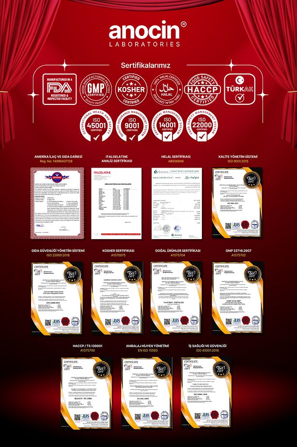 MAGNEZYUM X4 COMPLEX CİTRATE, TAURATE, BİSGLYCİNATE, MALATE + BROMELAİN + KOLAJEN+ H.ASİT+D+B12+B6 - 7
