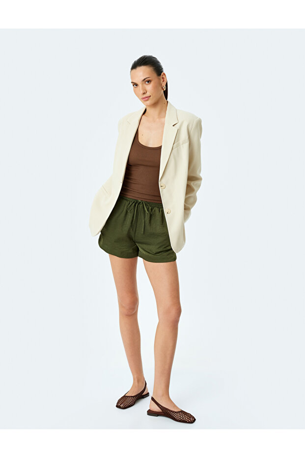 Khaki Women's Shorts 5Sak40057Pw