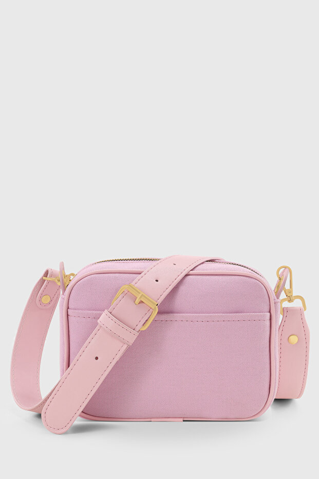 Canvas Pink Gold Accessory Casual Crossbody Bag 219