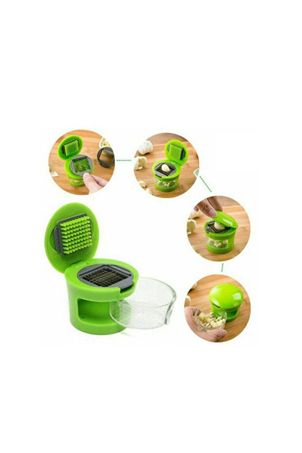 قطاعة ثوم للمطبخ بالضغط اليدوي - 4