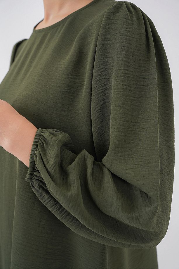 Kadın Ayrobin Tunik Pantolon Alt Üst Takım 6712 - Haki - 5