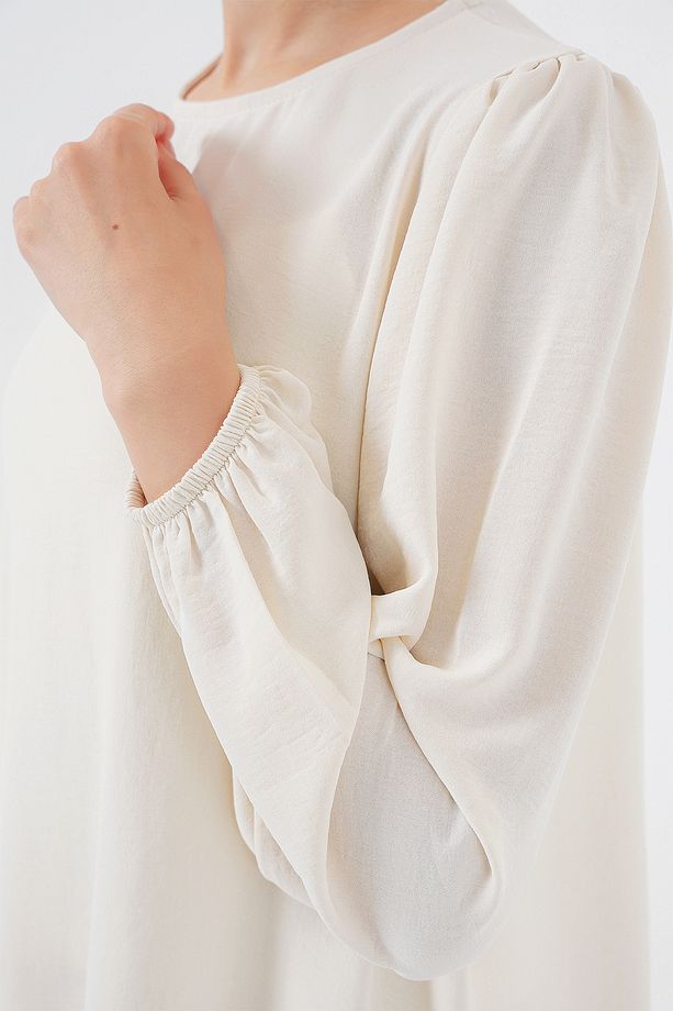 Kadın Ayrobin Tunik Pantolon Alt Üst Takım 6712 - Ekru - 5
