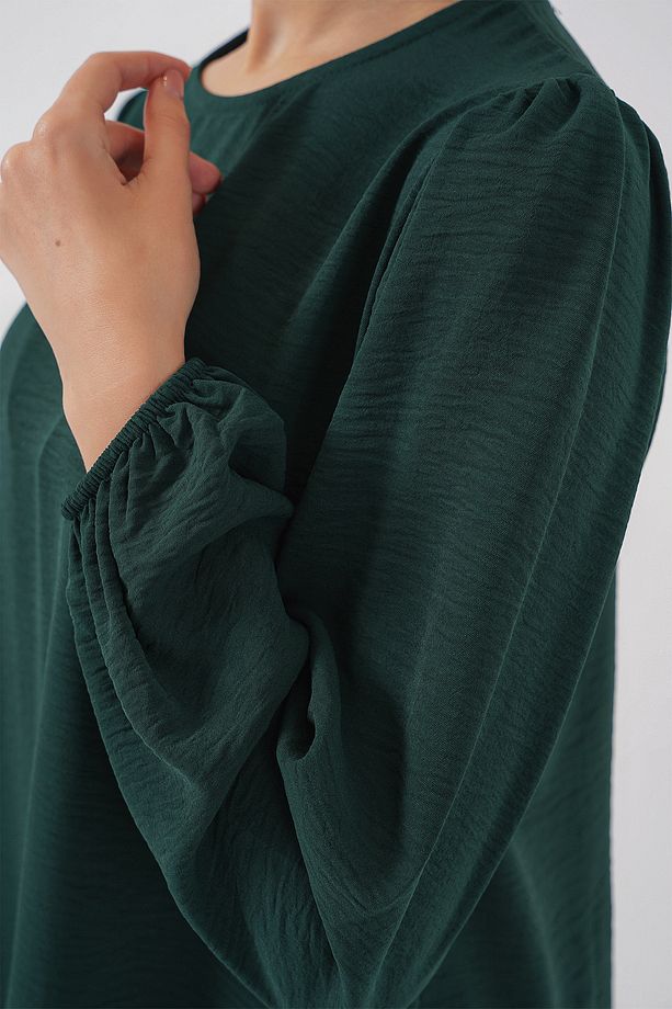 Kadın Ayrobin Tunik Pantolon Alt Üst Takım 6712 - Zümrüt Yeşili - 5
