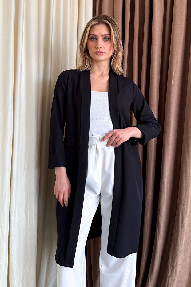 Jachetă lungă de damă 9191 - 3