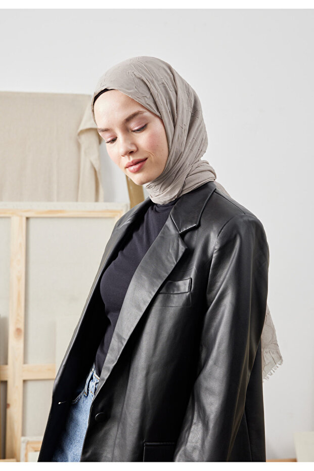 BAMBU ŞAL SICAK GRİ - 7