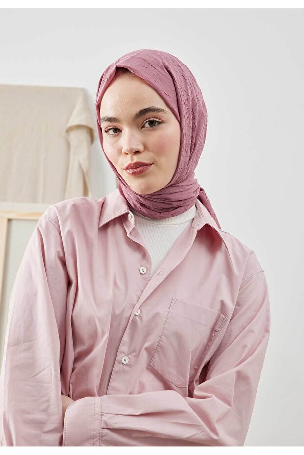 BAMBU ŞAL GÜL PEMBE - 2