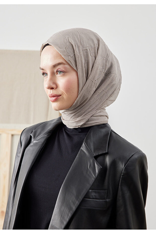 BAMBU ŞAL SICAK GRİ - 5