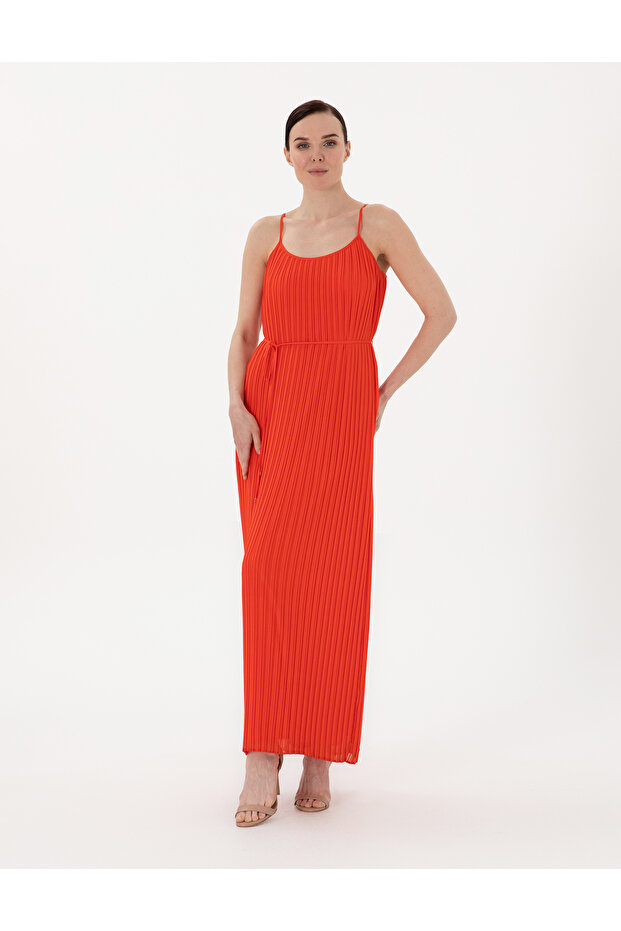 Red Regular Fit Woven Dress 50301053 -Vr030