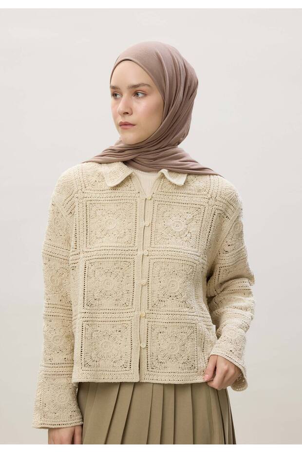 شال ممشط من فرو المنك - 7