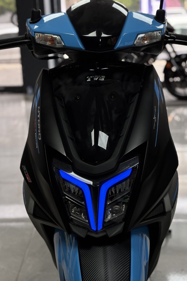 Blue Color Headlight Design Foil Sticker for Tvs Ntorq Daytime Led