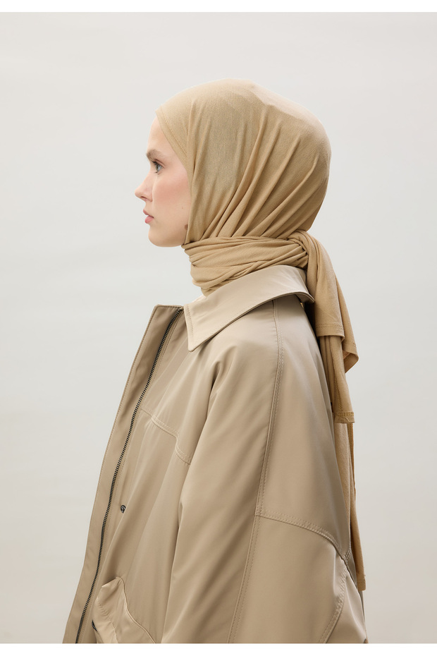 شال ممشط بيج داكن - 8