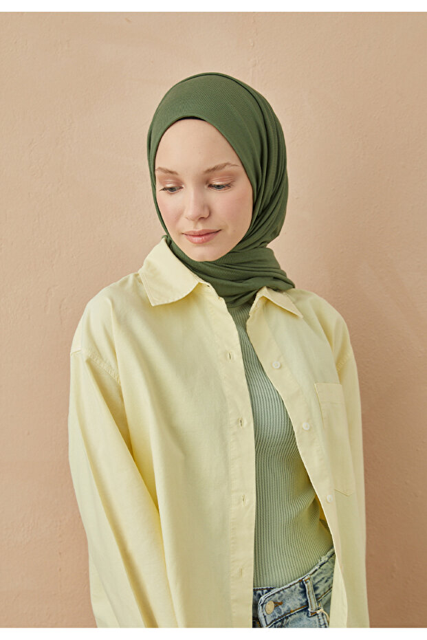 شال ممشط من الصنوبر الأخضر - 8