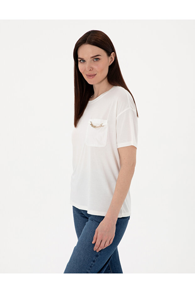 White Comfort Fit T-Shirt 50301456 -Vr013