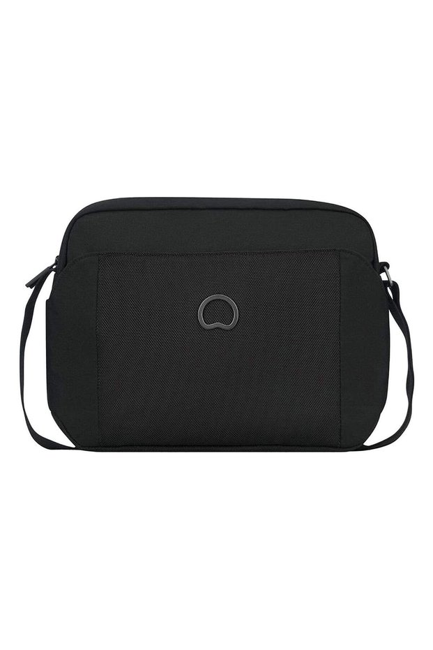 Picpus 2 Compartment Horizontal Mini Crossbody Bag - Black