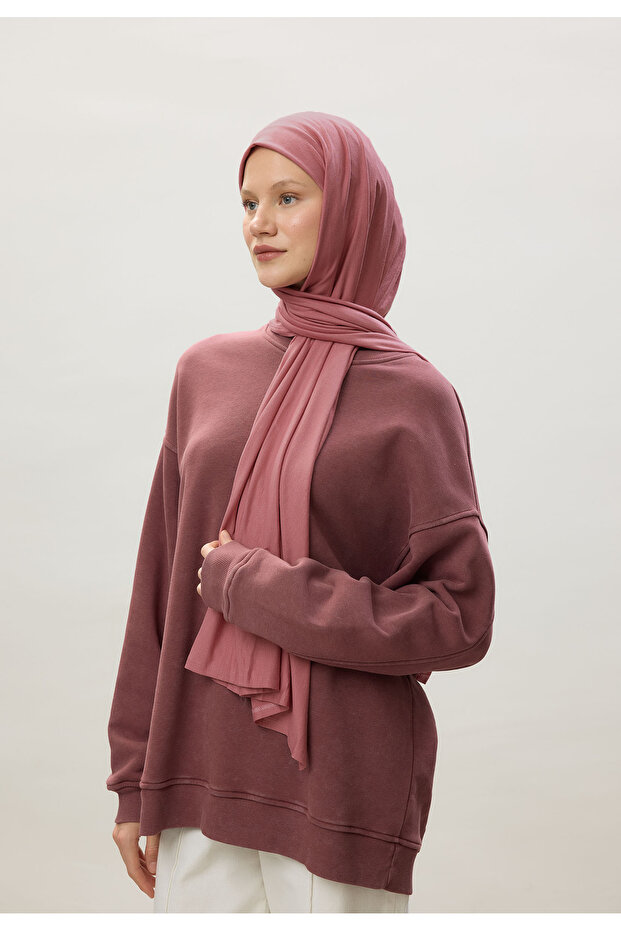 بتلات الورد - تصميم شال قطني ممشط - 6