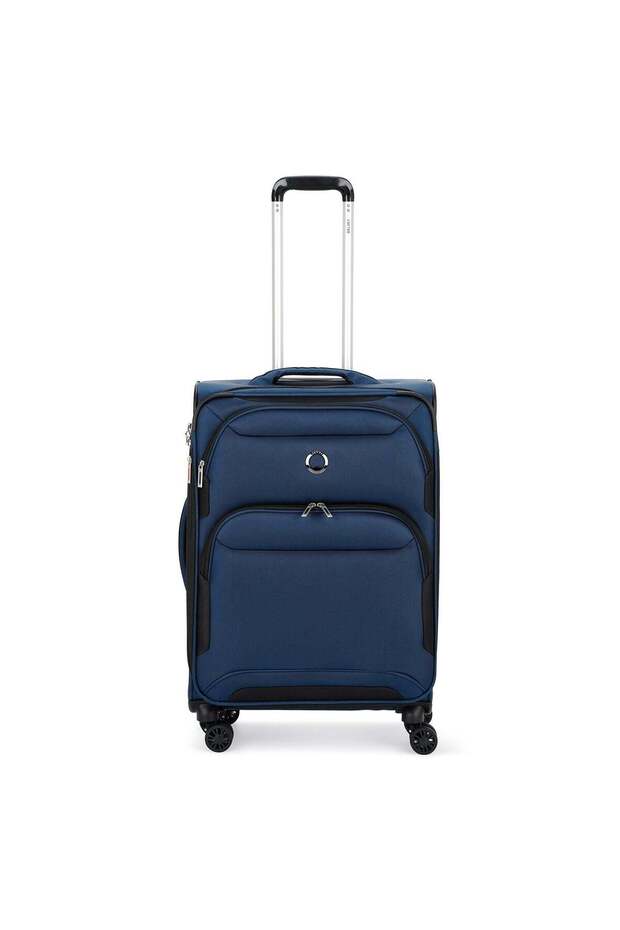 Sky Max 2.0 70.5cm Softcase 4 Double Wheel Expandable Check-In Luggage Trolley Blue