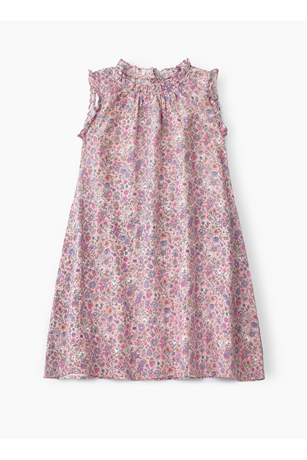Girls' Double Layer Floral Dress