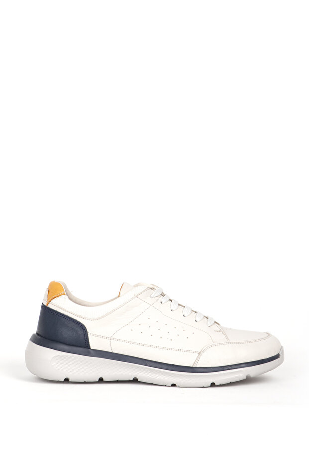 Dericlub Men's Lace-Up Comfort Casual Shoes Real Leather Fr 242010 Beige