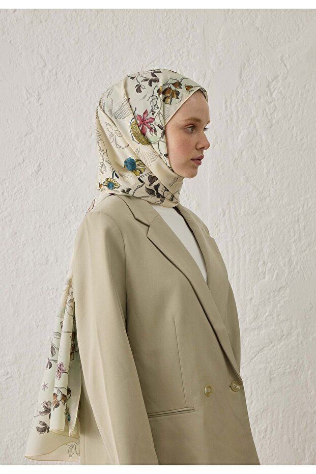 شال أخضر ناعم بنمط الروح - 4