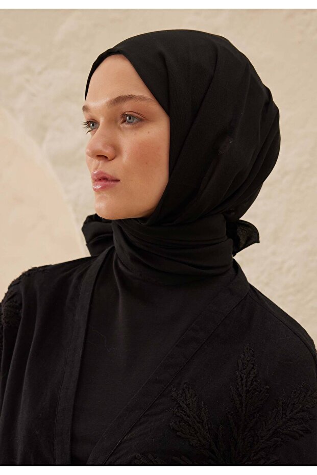 RAMİ VİSKON ŞAL SİYAH - 4