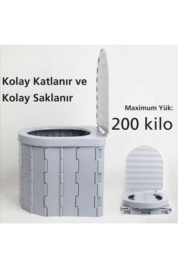 Taşınabilir Kamp Tuvaleti Katlanabilir Araba Açık Hava Çok Amaçlı Su Geçirmez Dayanıklı Tuvalet - 1