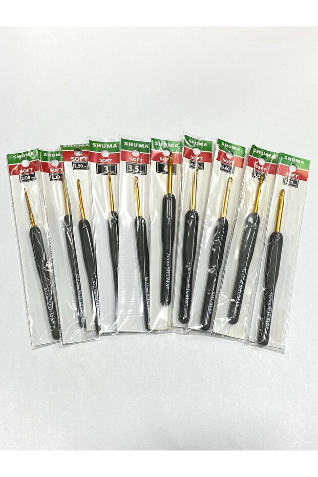 Aluminum Crochet Hooks with Silicone Handles – Soft Grip, Ergonomic Knitting Crochet