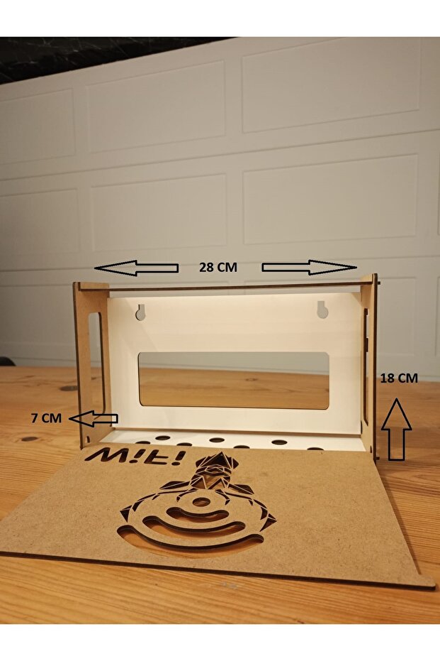 Modem Saklama Kutusu / Wifi /Duvara Asılabilir kutu - 3