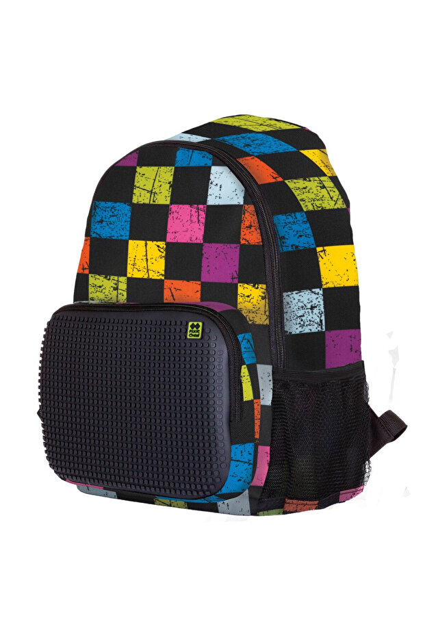 Rucsac - Rucsac de zi Multicolor Cadrat / Negru - 1
