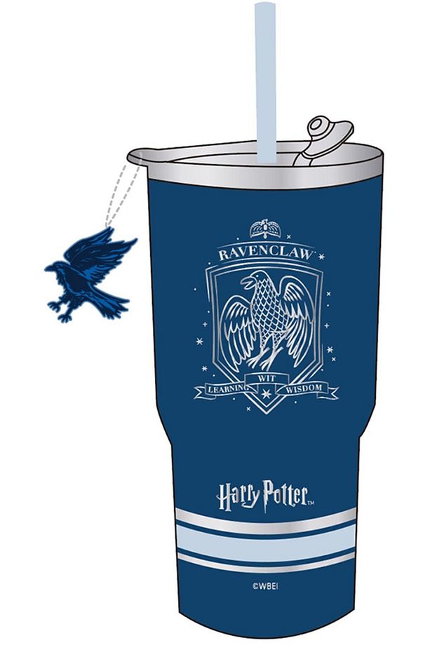 Harry Potter Lisanslı Pipetli Termos (580ml) - Ravenclaw - 2