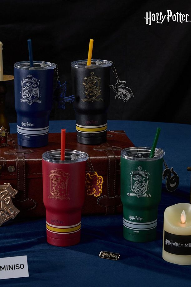 Harry Potter Lisanslı Pipetli Termos (580ml) - Ravenclaw - 3