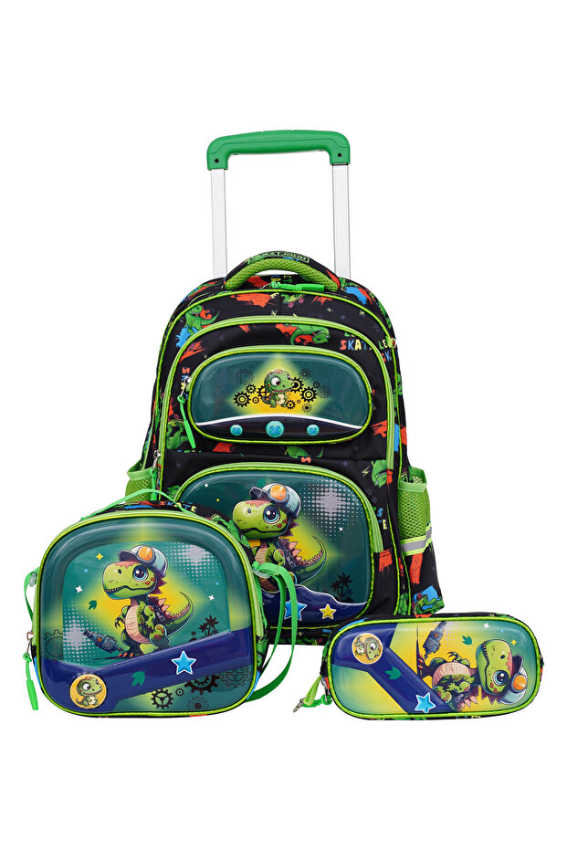 Kiddokit Character School Bag - GREEN
