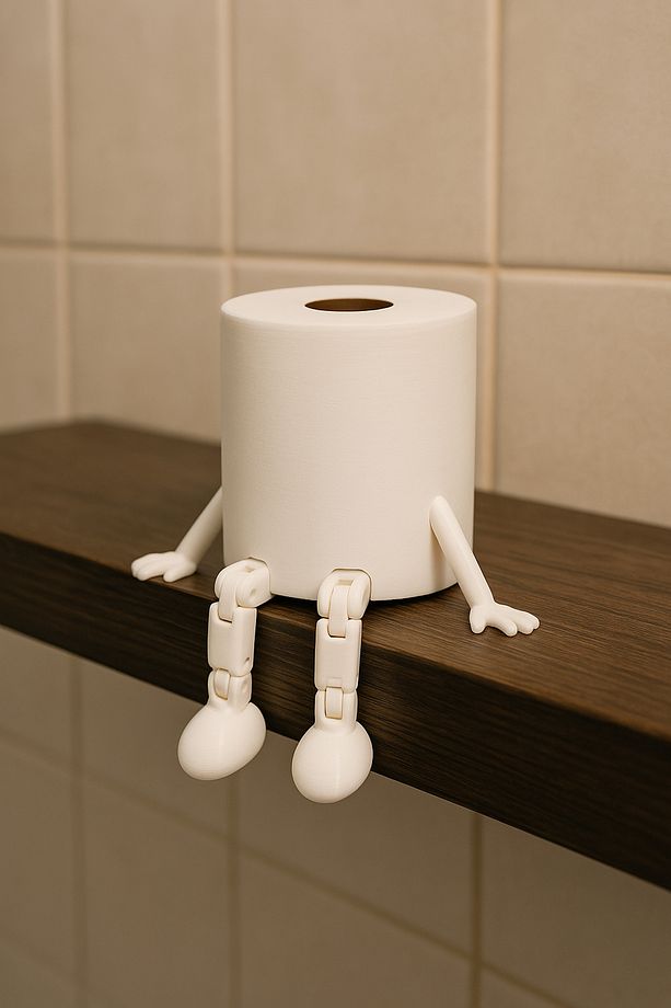 Tuvalet Dekor - Banyo Dekoratif Tuvalet Kağıdı Figürü - 1