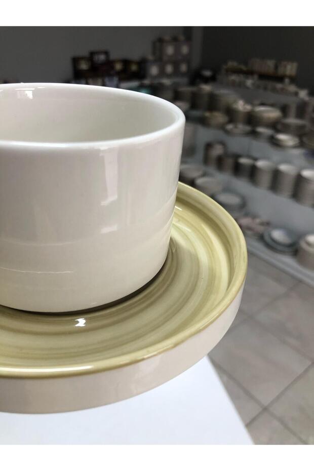 Porselen Çay Fincan Seti (Tek Kişilik) %100 Porselen - 4