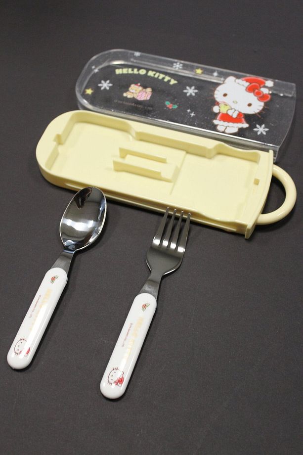 Sanrio Lisanslı Yılbaşı Koleksiyonu Çatal Kaşık Set - Hello Kitty - 3