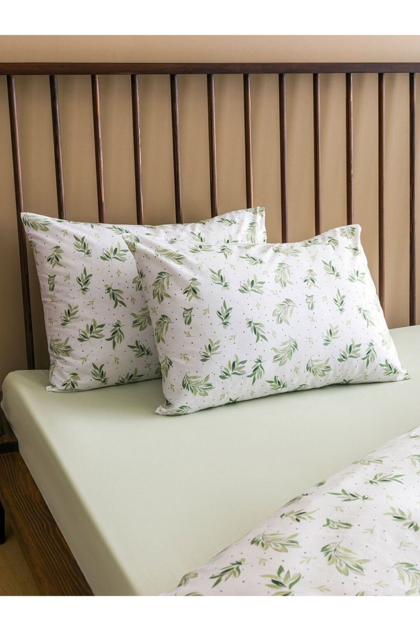 LCW HOME Yaprak Desenli Çift Kişilik Nevresim Takımı - 3