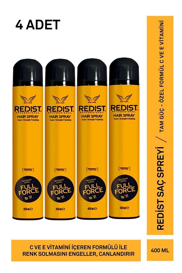 Full Force Extra Sert Saç Spreyi 400 ml X 4 Adet - 1