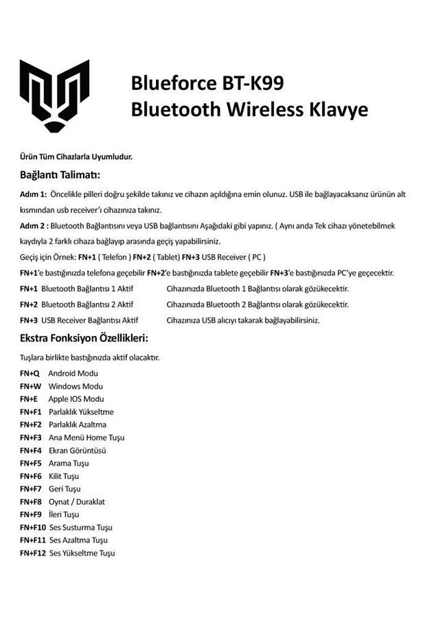 2.4 Ghz Wireless Bluetooth V5.0 Standlı Kablosuz Klavye Pemb - 8